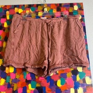 Peach colored shorts
